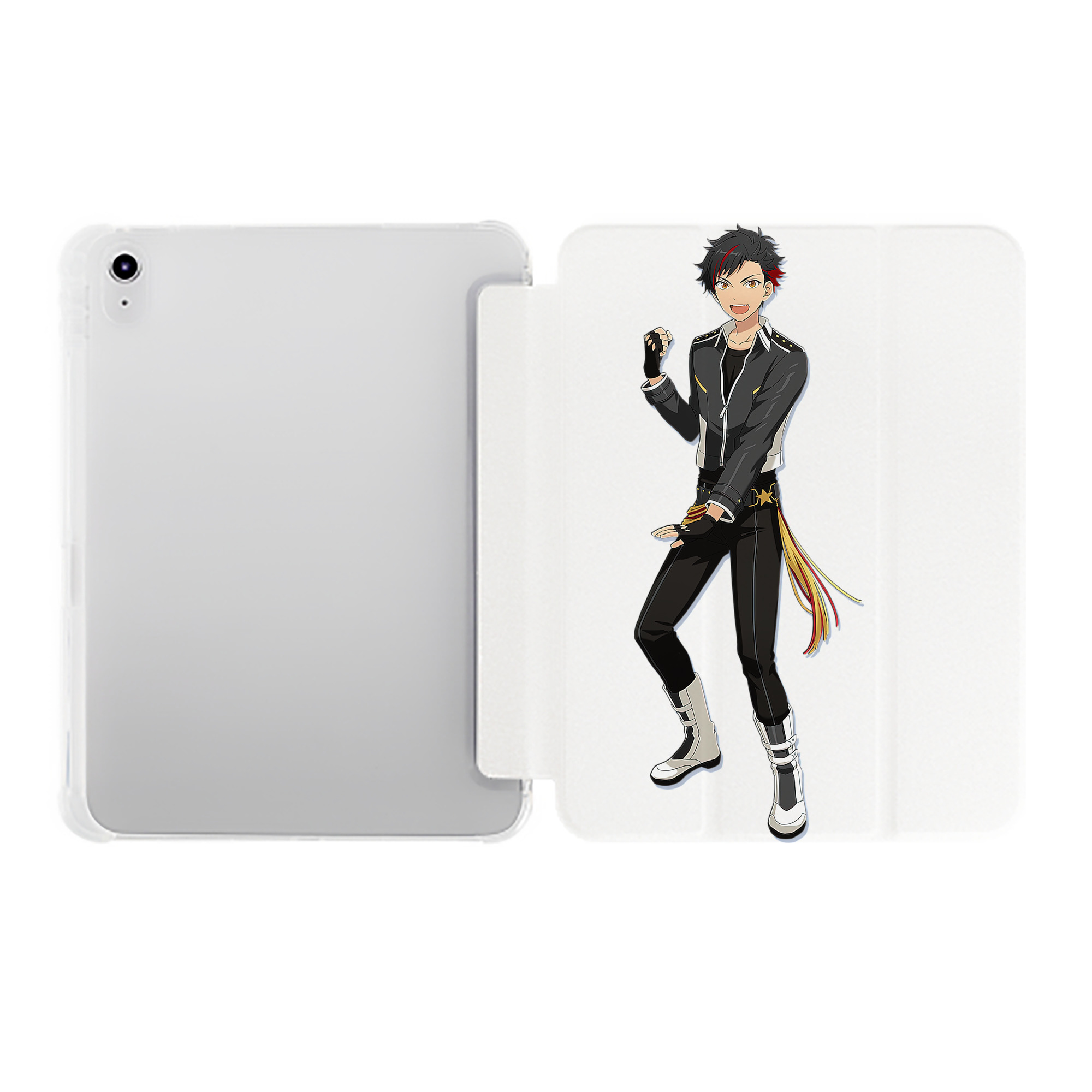 （画像用） あんさんぶるスターズ! Ensemble Stars IPad ケース ペン収納付き 三つ折りスタンド PUレザー×シリコン 対応機種9.5/10.5/10.9インチ